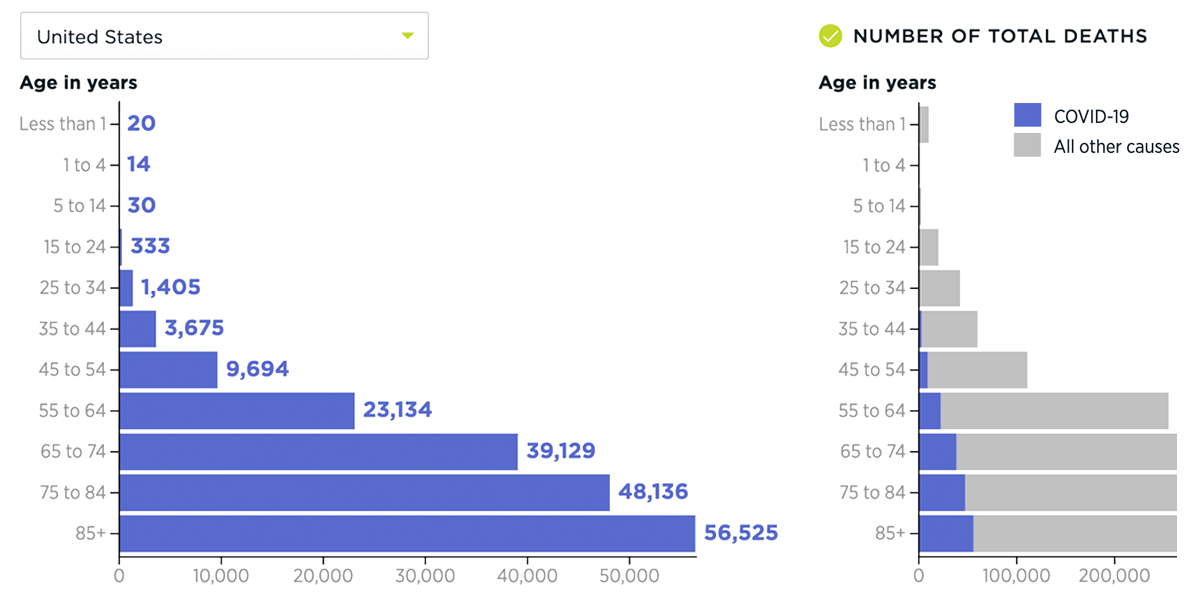 COVID-19 Deaths by Age